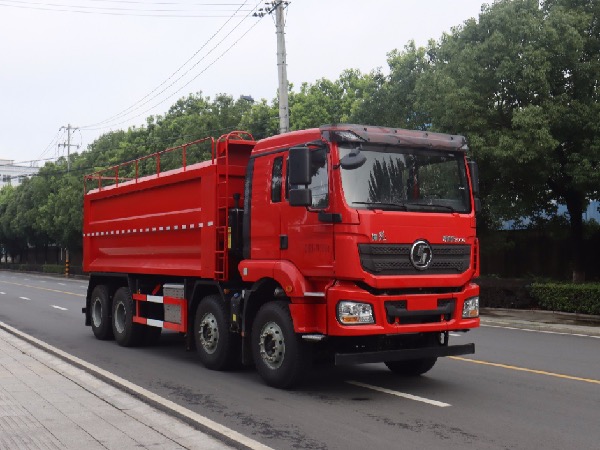 8x4陜汽德龍M3000系列油田專用砂罐車|濰柴400馬力壓裂砂罐車