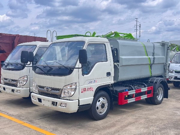 福田時(shí)代小卡之星3自裝卸式垃圾車｜餐廚垃圾車｜泔水收集車｜掛桶式垃圾車｜壓縮垃圾車