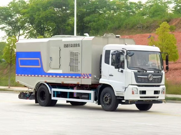 東風(fēng)天錦5180道路污染清除車|SGZ5189TXCDF6型深度吸塵車|后滾掃吸塵車|掃路車